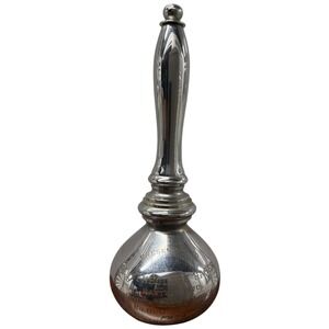 Engraved Presentation Masonic Gavel or Maul Silver Tone Lodge Master 1970